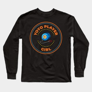 Yoyo player girl Long Sleeve T-Shirt